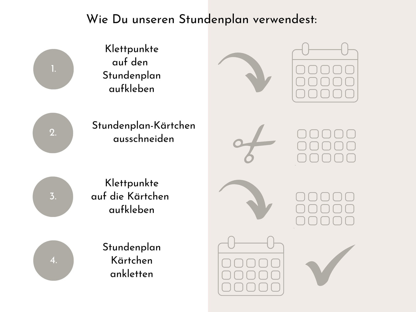 Stundenplan mit 70 Schulfach Karten, personalisiert für die Grundschule, abwischbar laminiert magnetisch, Geschenk Einschulung "Bär"