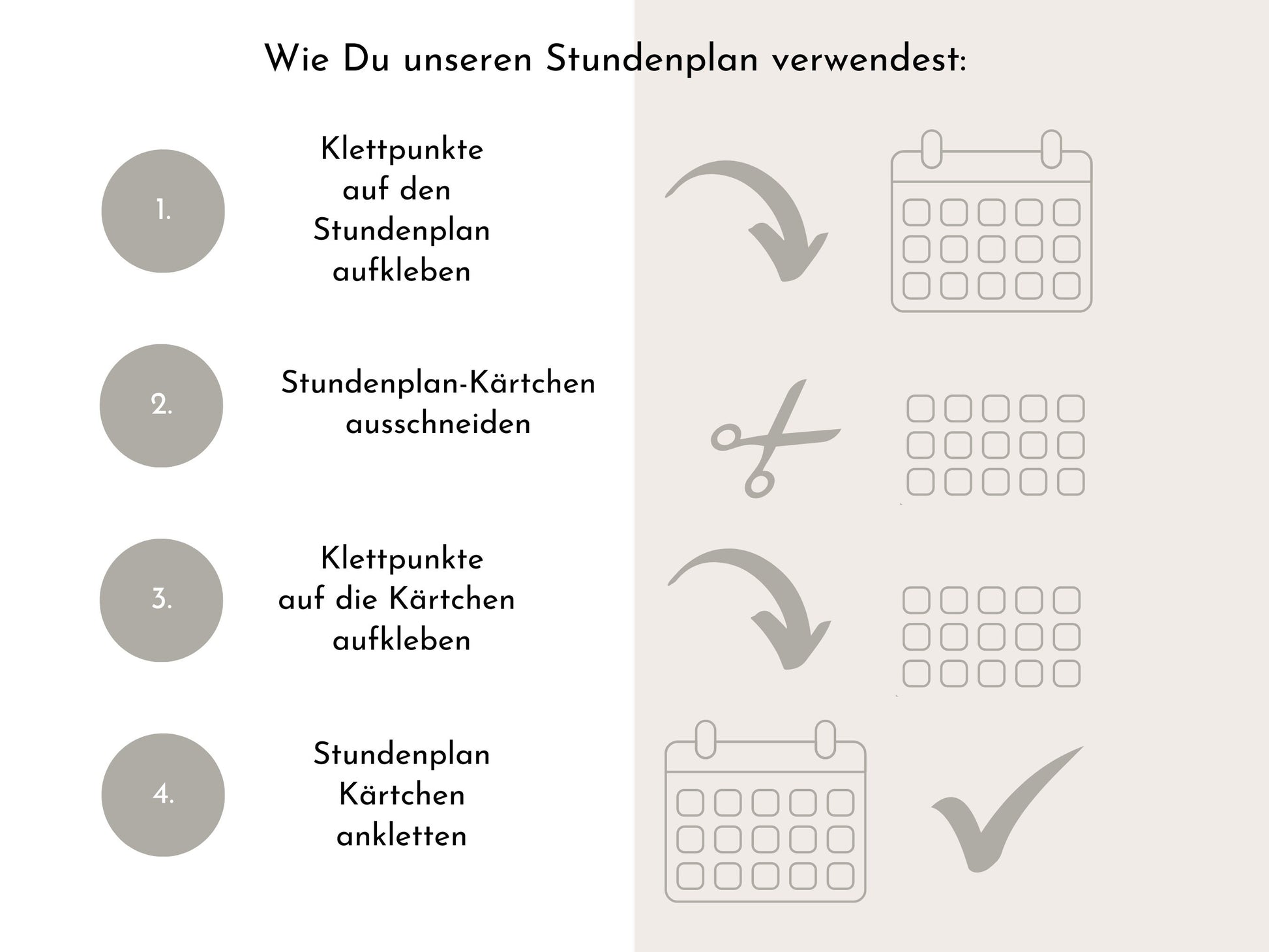 Stundenplan mit 70 Schulfach Karten, personalisiert für die Grundschule, abwischbar laminiert magnetisch, Geschenk Einschulung "Einhorn"