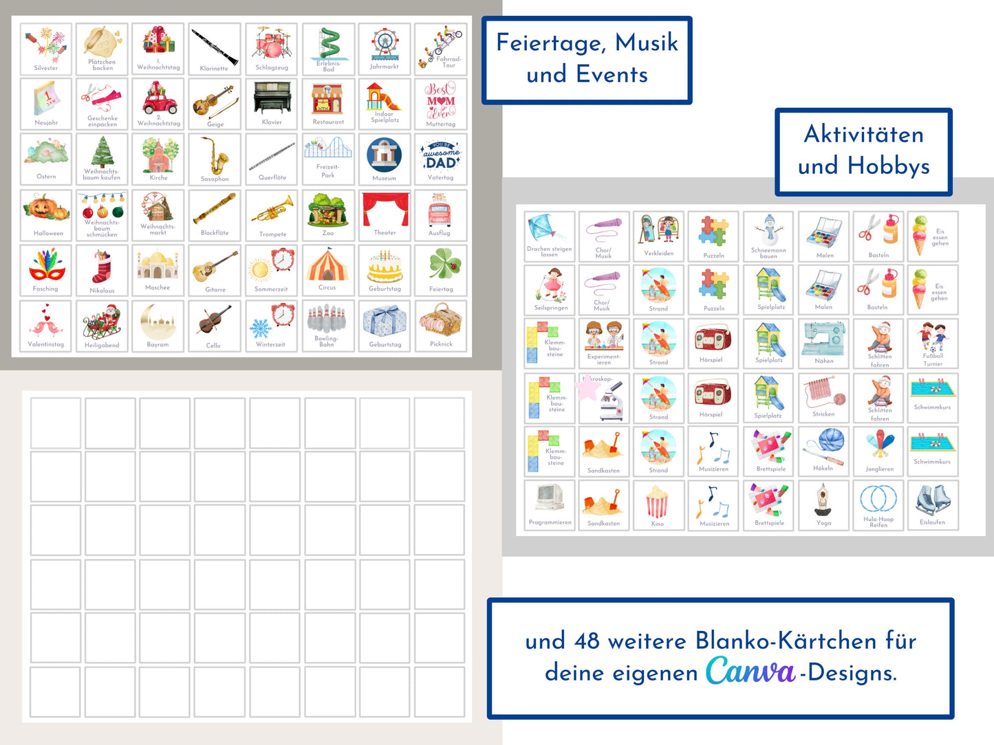 Wochenplan für Kinder mit 288 Routine Karten, personalisierbar, Sofort-Download, Geschenkidee zum Geburtstag "Meerjungfrau"