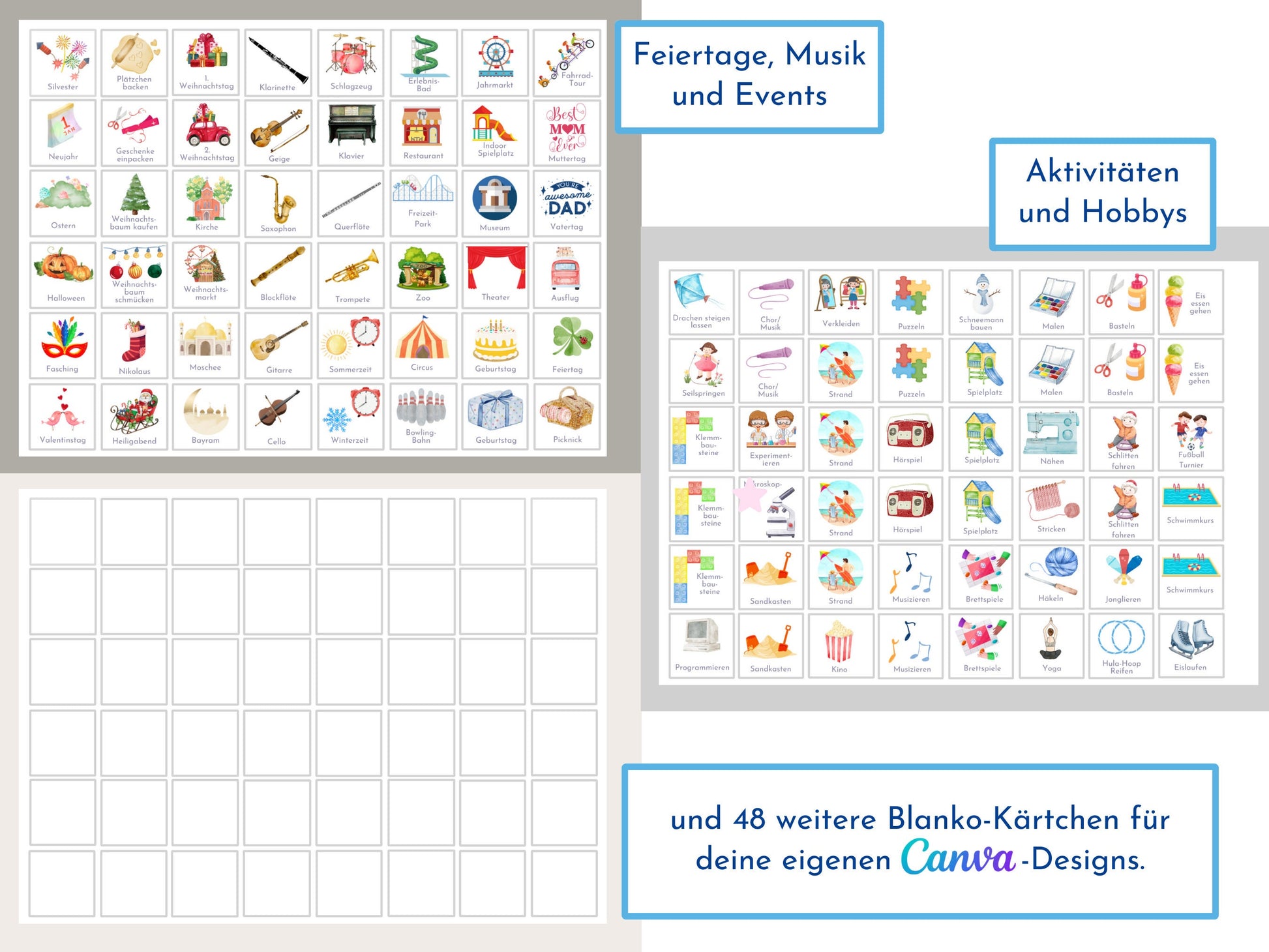 Wochenplan für Kinder, 288 Montessori Routine Karten, personalisierterer Routineplan, PDF Sofort-Download, Kinderwochenplan "Rosa Einhorn"