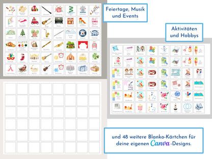 Wochenplan für Kinder, 288 Montessori Routine Karten, personalisierterer Routineplan, PDF Sofort-Download, Kinderwochenplan "Rosa Einhorn"