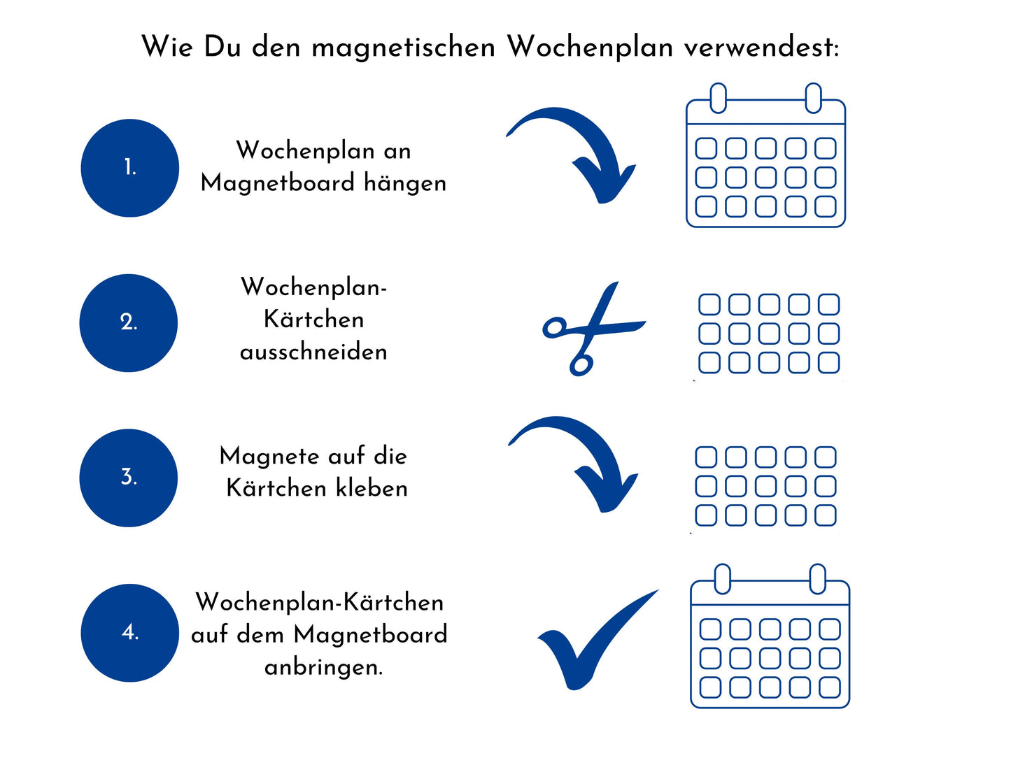 Magnetboard Wochenplan "Autos und Laster" personalisiert für Kinder, 246 Routine Karten, Neodym-Magnete, Routineplan Familie Nordstern