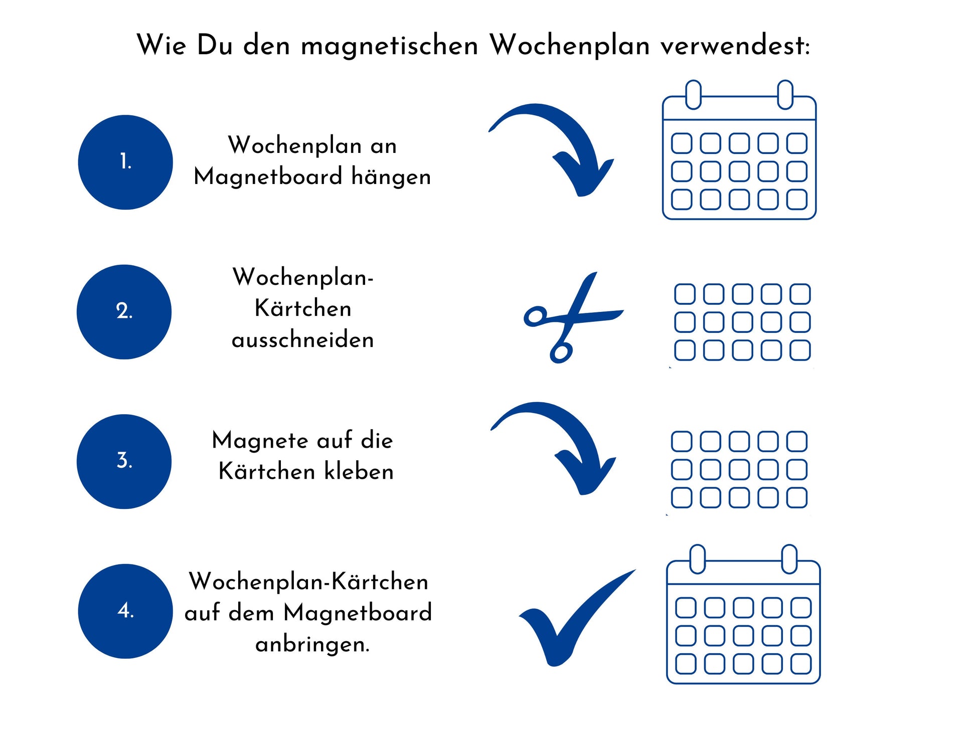 Magnetboard Wochenplan "Autos und Laster" personalisiert für Kinder, 246 Routine Karten, Neodym-Magnete, Routineplan Familie Nordstern