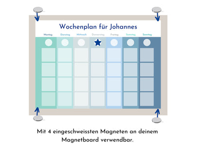 Personalisierter Wochenplan für Kinder und Teenager, 246 Routine Karten, laminiert magnetisch, Routineplan nach Montessori "Winter"