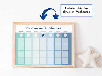 Personalisierter Wochenplan für Kinder und Teenager, 246 Routine Karten, laminiert magnetisch, Routineplan nach Montessori "Winter"