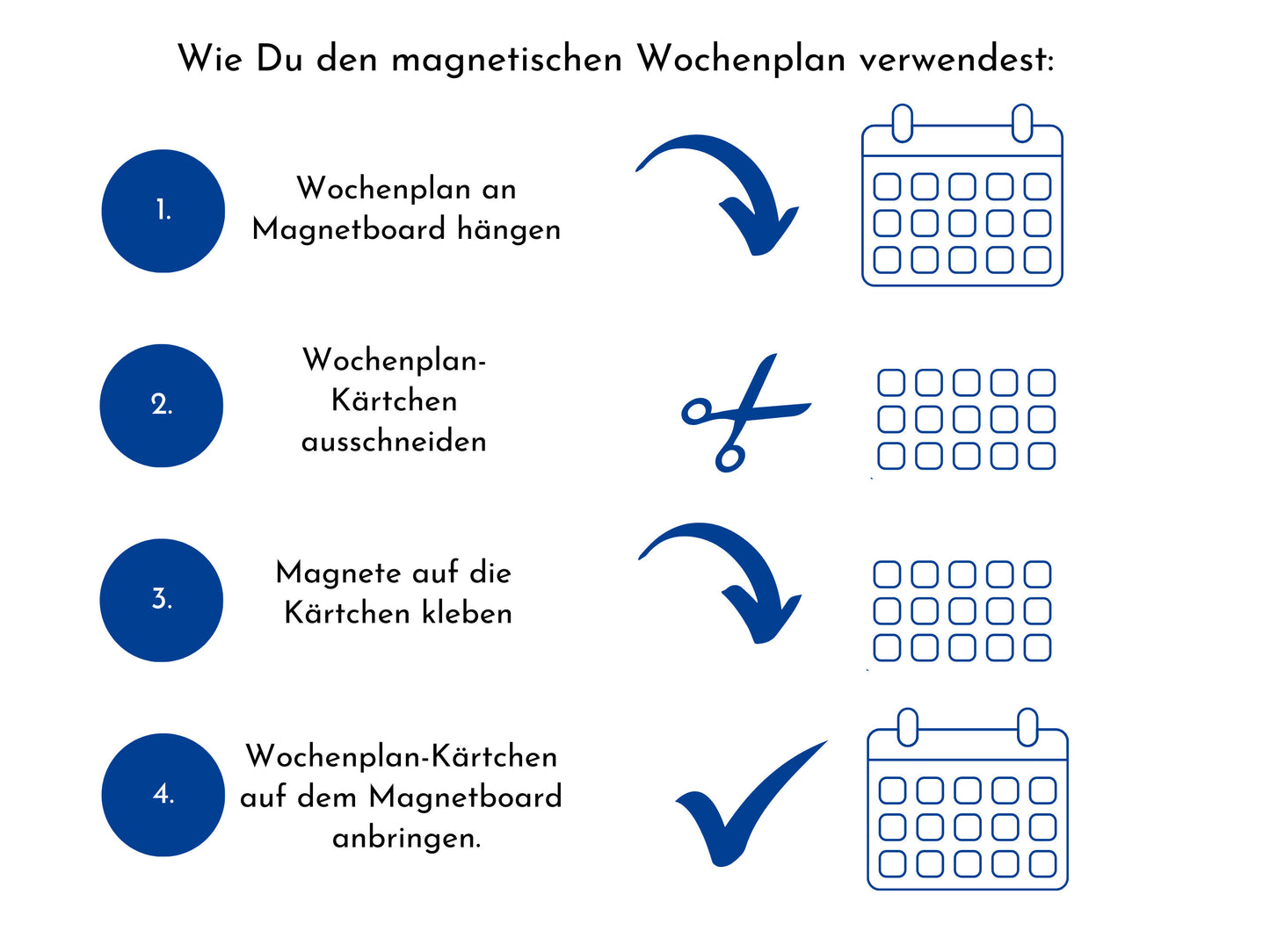 Wochenplan für dein Magnetboard, 246 Routine Karten für Kinder und Jugendliche, Neodym-Magnete, Routineplan "Milchstraße"