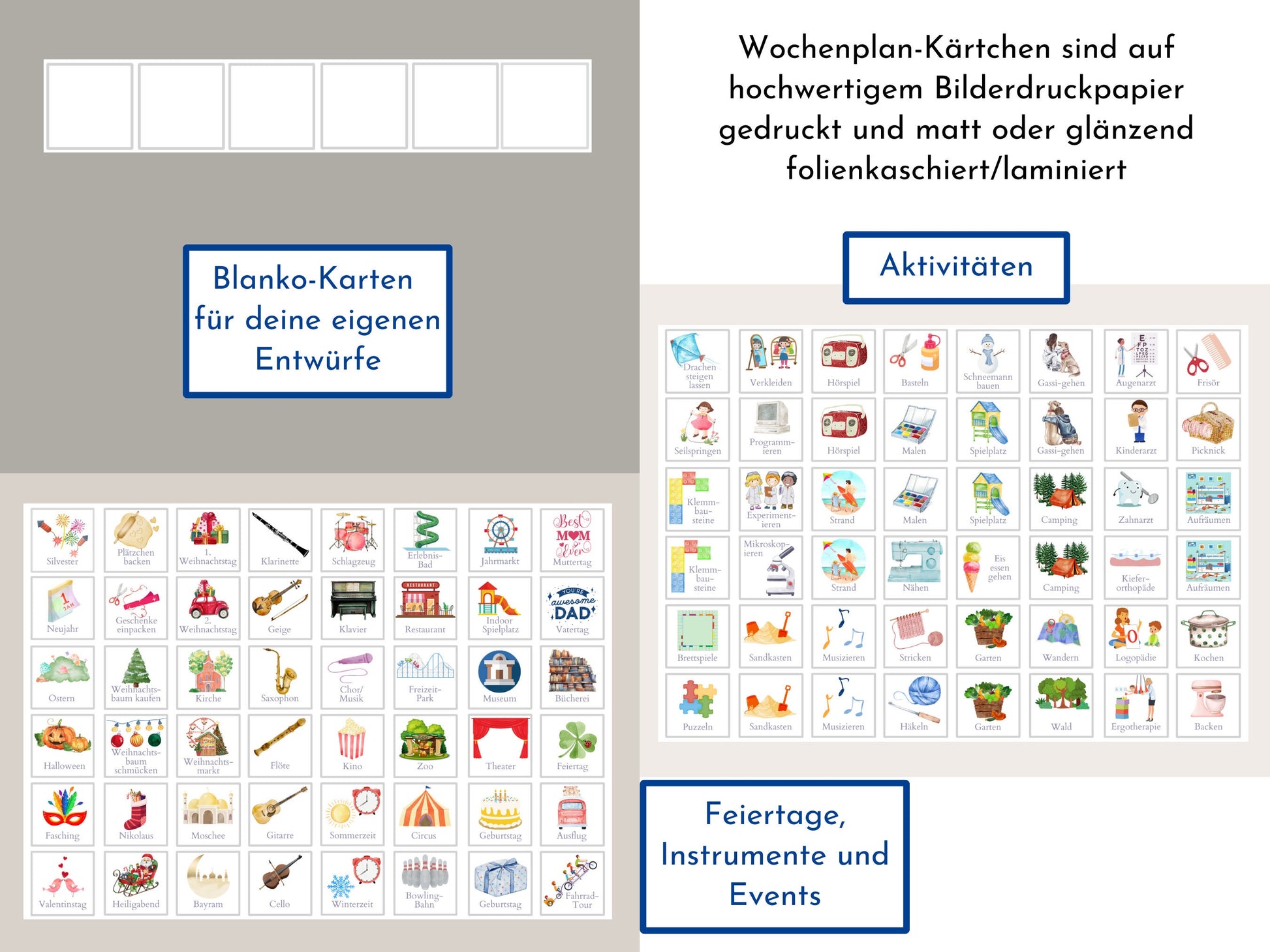 Magnetboard Wochenplan "Flamingo" personalisiert für Kinder und Teenager, 246 Routine Karten, Neodym-Magnete, Montessori Routineplan