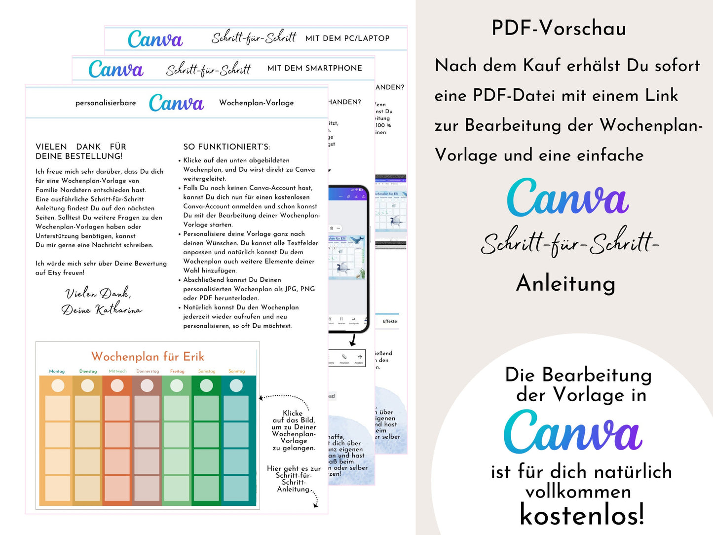 Personalisierter Wochenplan "Herbst" für Kinder und Jugendliche, 288 Routine Karten, PDF Sofort-Download, Routineplan nach Montessori