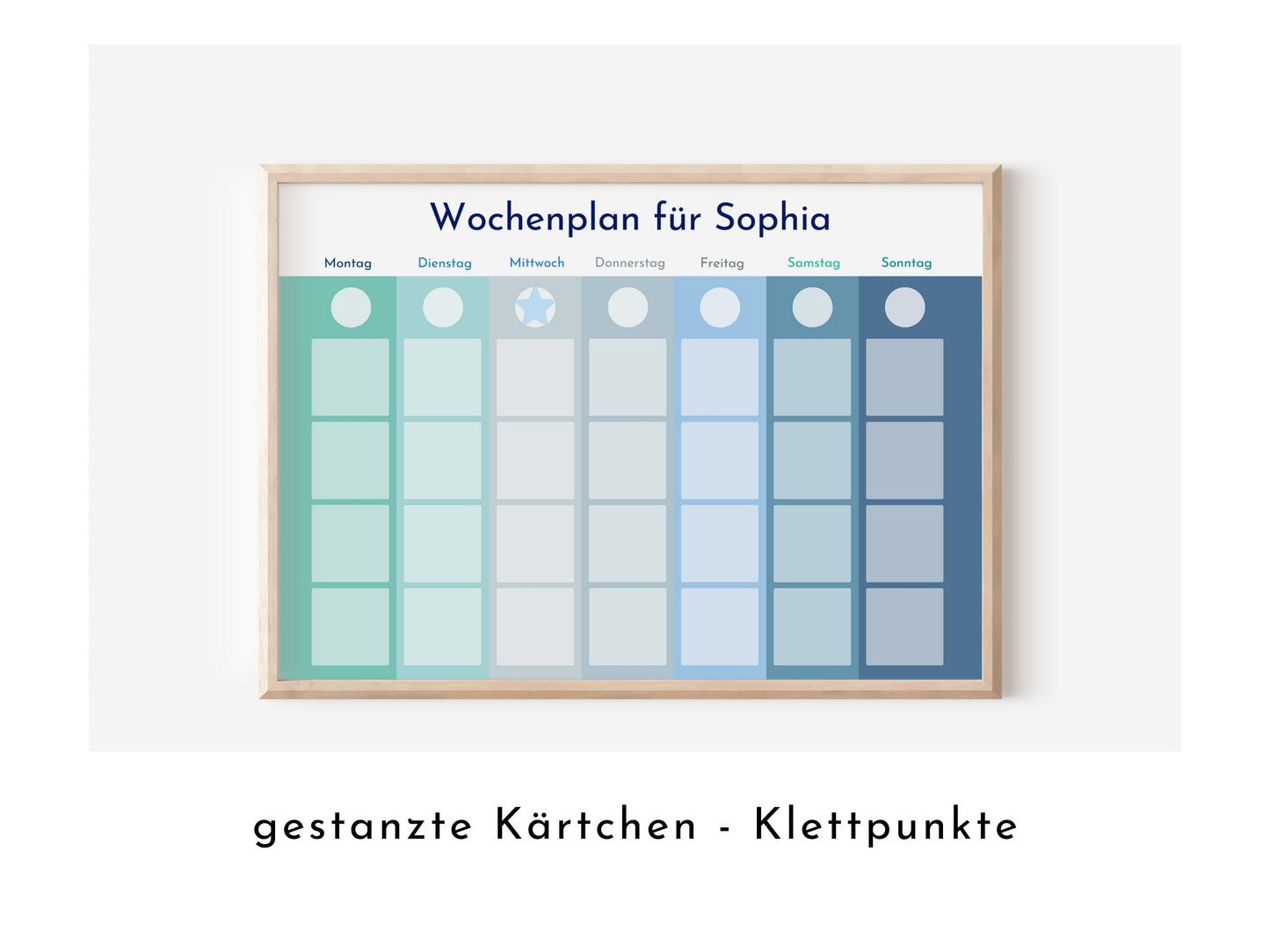 Personalisierter Wochenplan für Kinder und Teenager, 246 Routine Karten, laminiert magnetisch, Routineplan nach Montessori "Winter"