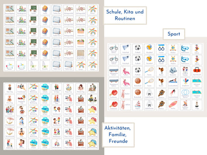 Personalisierter Wochenplan "Herbst" für Kinder und Jugendliche, 288 Routine Karten, PDF Sofort-Download, Routineplan nach Montessori